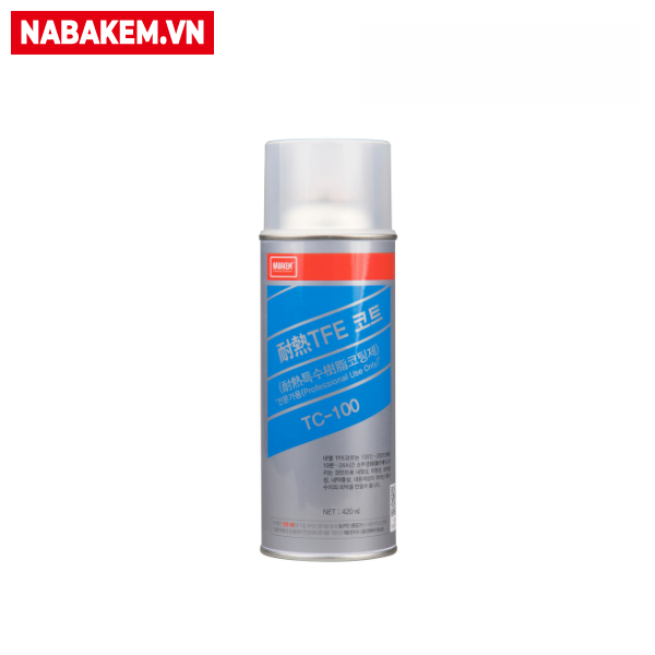 Hóa chất tráng phủ bảo vệ bề mặt kim loại Nabakem TC-100 HEAT RESISTANT TFE COAT