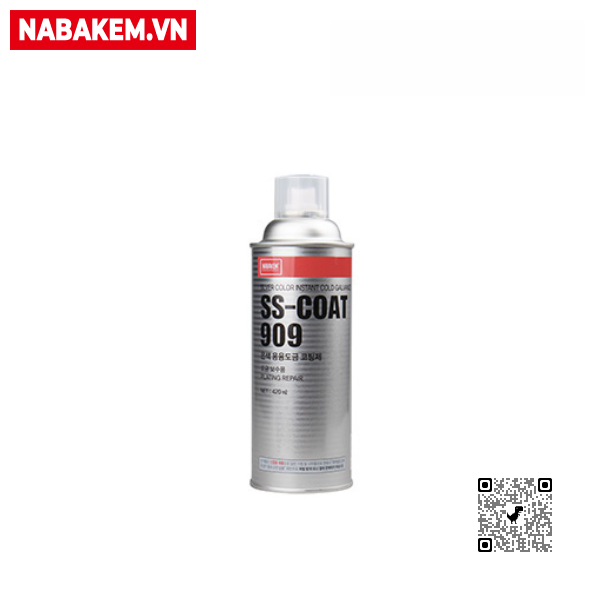 Chế phẩm tráng phủ chống gỉ màu bạc Nabakem SS-COAT 909 (Chai 420ml) Chính Hãng Chế phẩm tráng phủ chống gỉ màu bạc Nabakem SS-COAT 909 (Chai 420ml) Chính Hãng