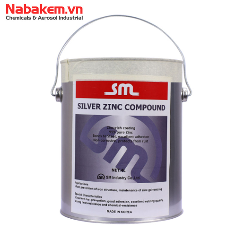 Sơn Mạ Kẽm SM5002 Nurichem chính hãng phân phối COCQ Sơn Mạ Kẽm SM5002 Nurichem chính hãng phân phối COCQ